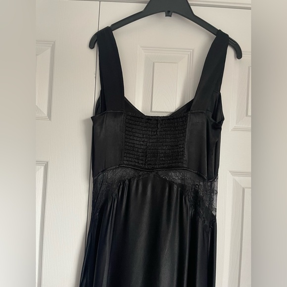 BHLDN Sweetheart Silky Satin Lace Cutout A-Line Gown - Picture 4 of 6